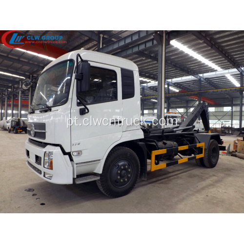 Luxuoso 4X2 DONGFENG 12cbm gancho caminhão de lixo